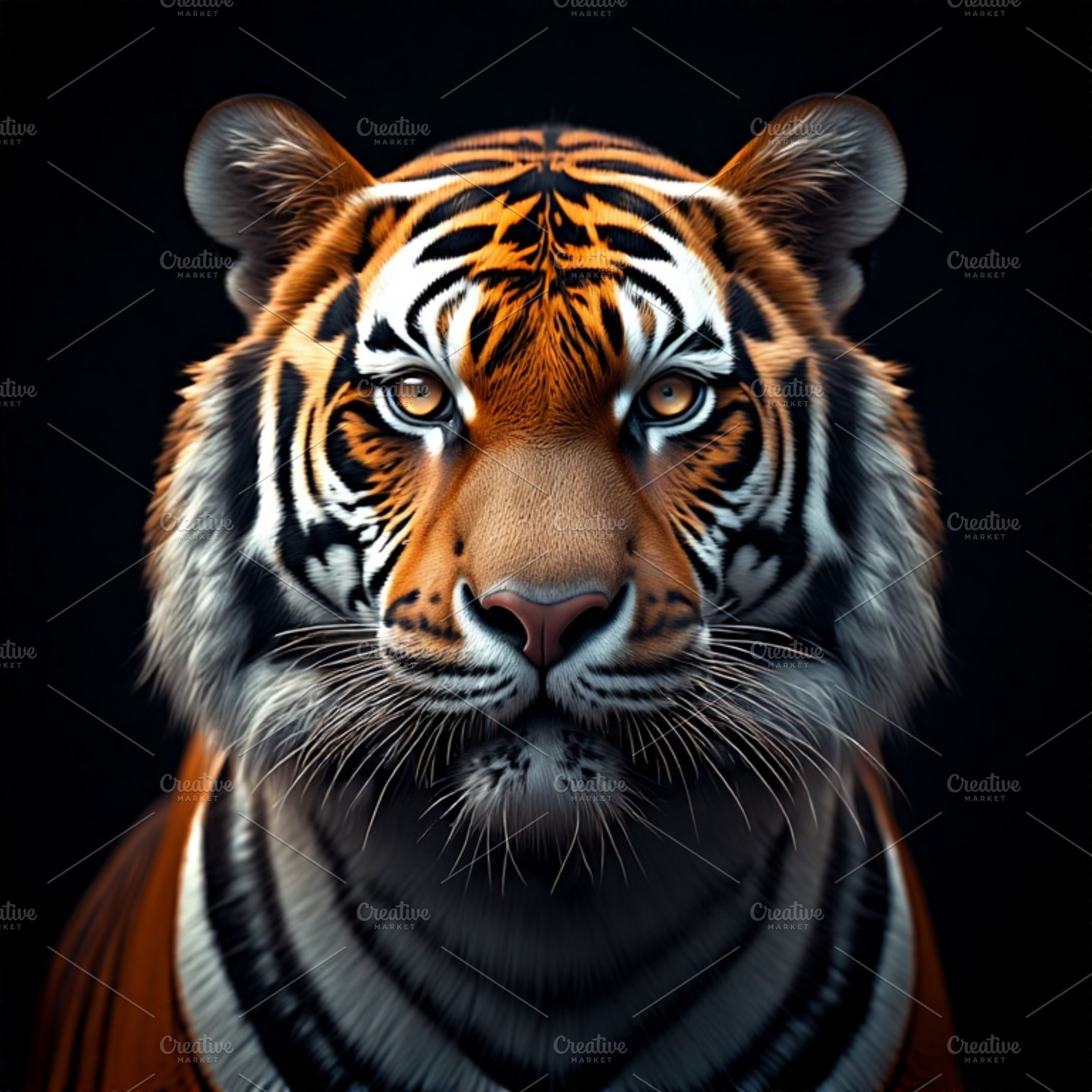 Tiger close up photograph, an Animal Photo by ComfortQ