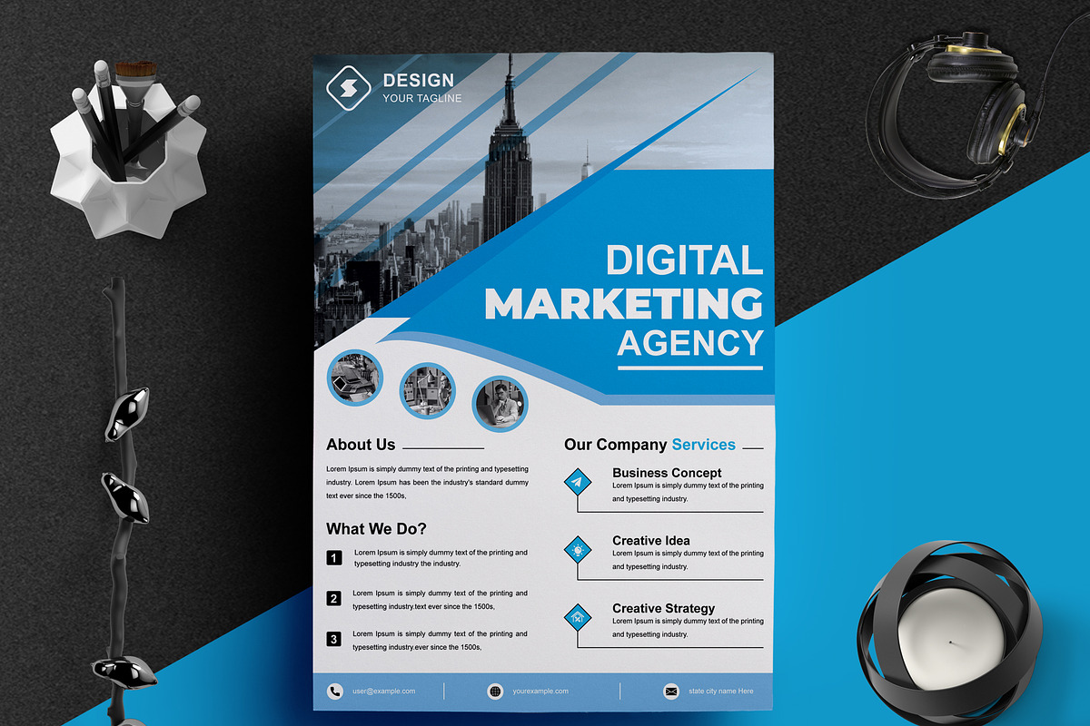 Flyer Template Layout Design