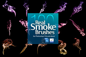 100 Real Smoke Brushes For Photoshop