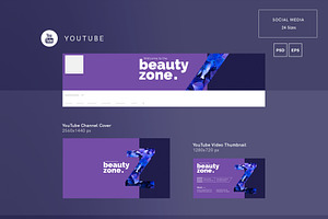 Social Media Pack Beauty Zone