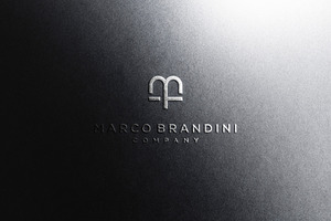 Logo Mockup Luxury Black Paper