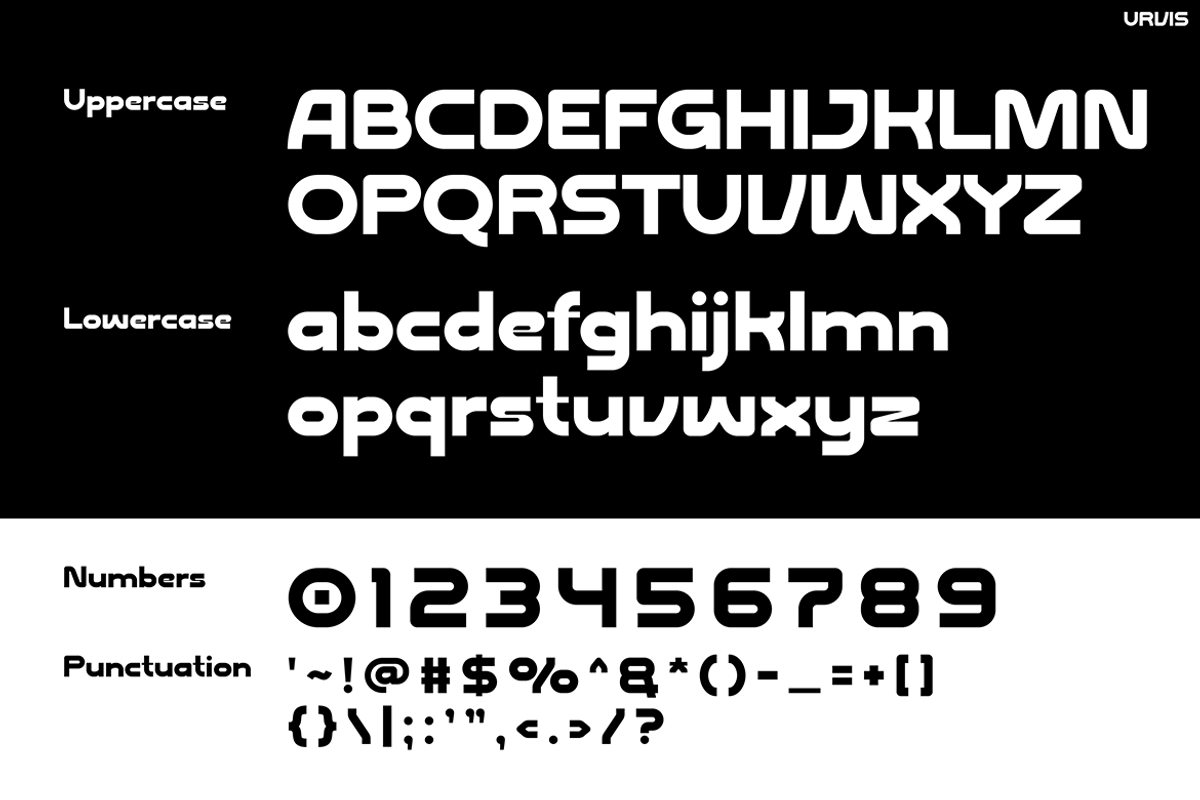 URVIS, a Font by Pinisi ART (Photo 2 of 10)
