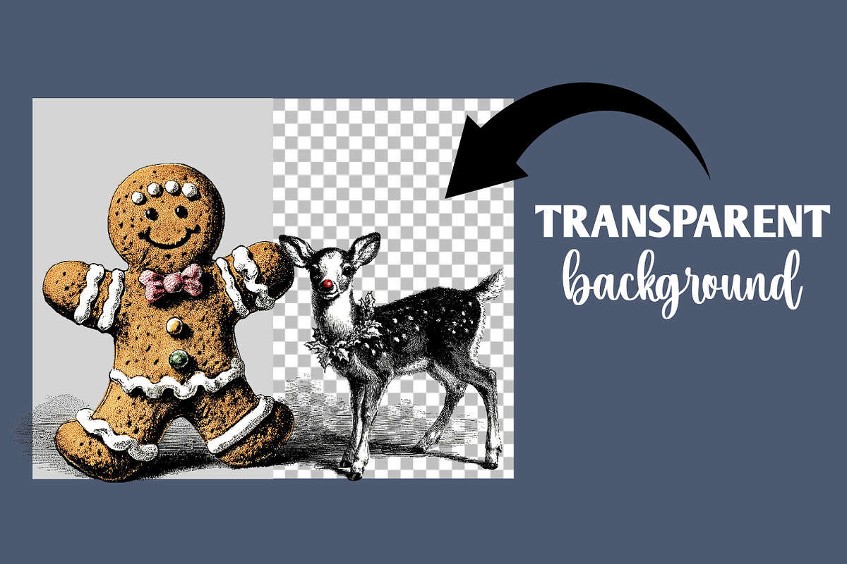 Black Christmas clipart, an Illustration by Designworld (Photo 2 of 5)