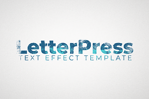 Letterpress Text Effect Template, a Layer Style Add-On by Mint Pixels