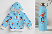 Vintage Winter Skiers, a Sport Illustration by Carpet Tapete Pretzel (Thumbnail 7 of 10)