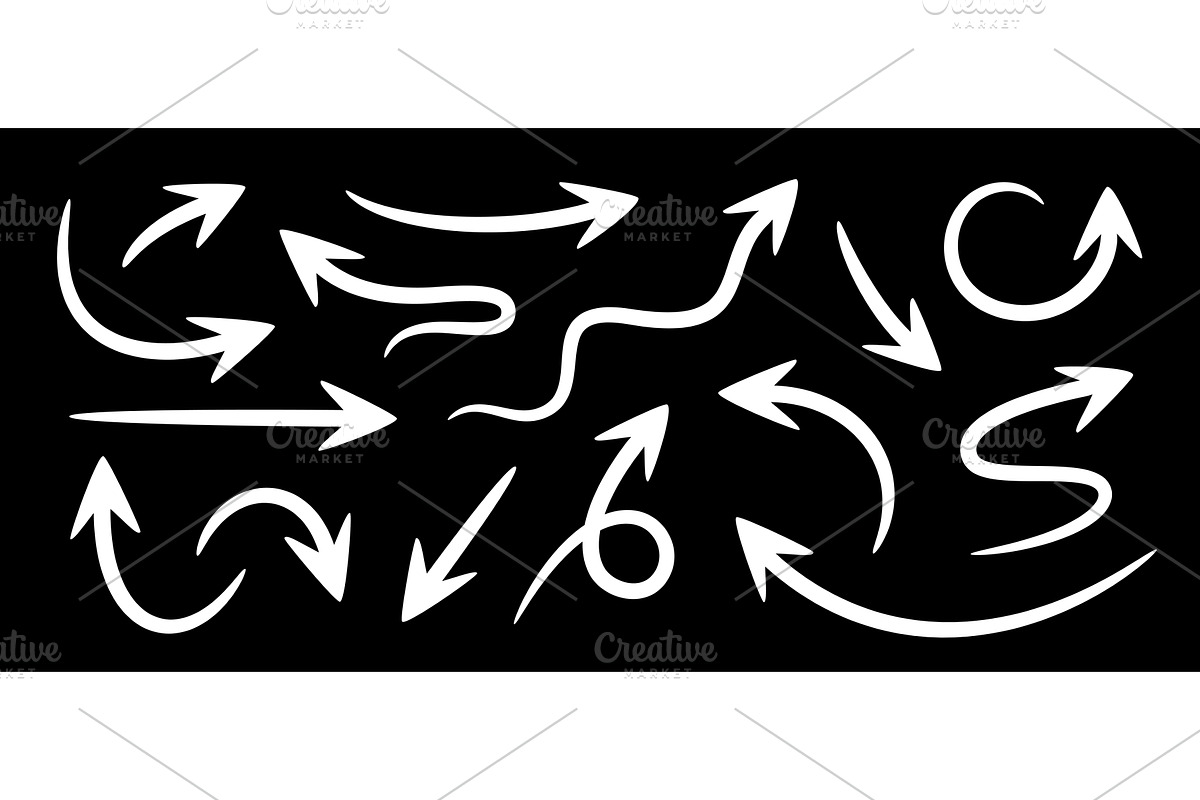 Arrow set collection, symbols, an Illustration by Foxys Graphic