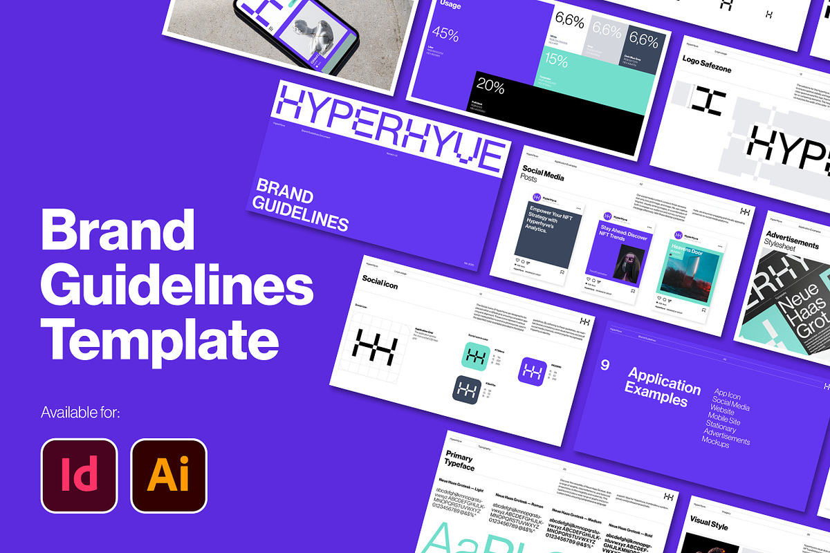 Meta | Brand Guidelines Template, a Presentation Template by Typefool's Shop (Photo 1 of 11)