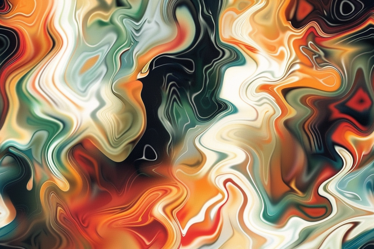 Colorful Smoke, a Pattern Graphic by Printable Treasure (Photo 2 of 4)