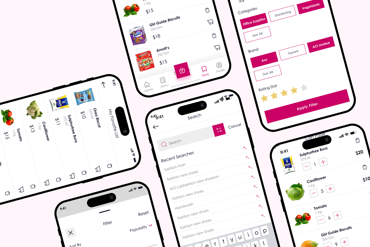 Grocery and T-Shirt eCommerce App, a Design Template by RayeesKhan (Photo 2 of 4)