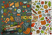 Picnic Objects & Symbols Set, an Object Graphic by BALABOLKA (Thumbnail 2 of 4)