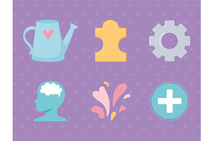 mental health, think, a Healthcare Illustration by studiogstock