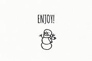 Winter Doodles set, an Object Illustration by Ekaterina Goncharova (Thumbnail 7 of 7)