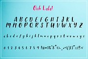 Ooh Lala | Hand Lettering font, a Font by Artstudio (Thumbnail 6 of 6)