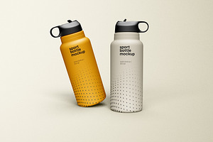 Sport Water Bottle Mockup