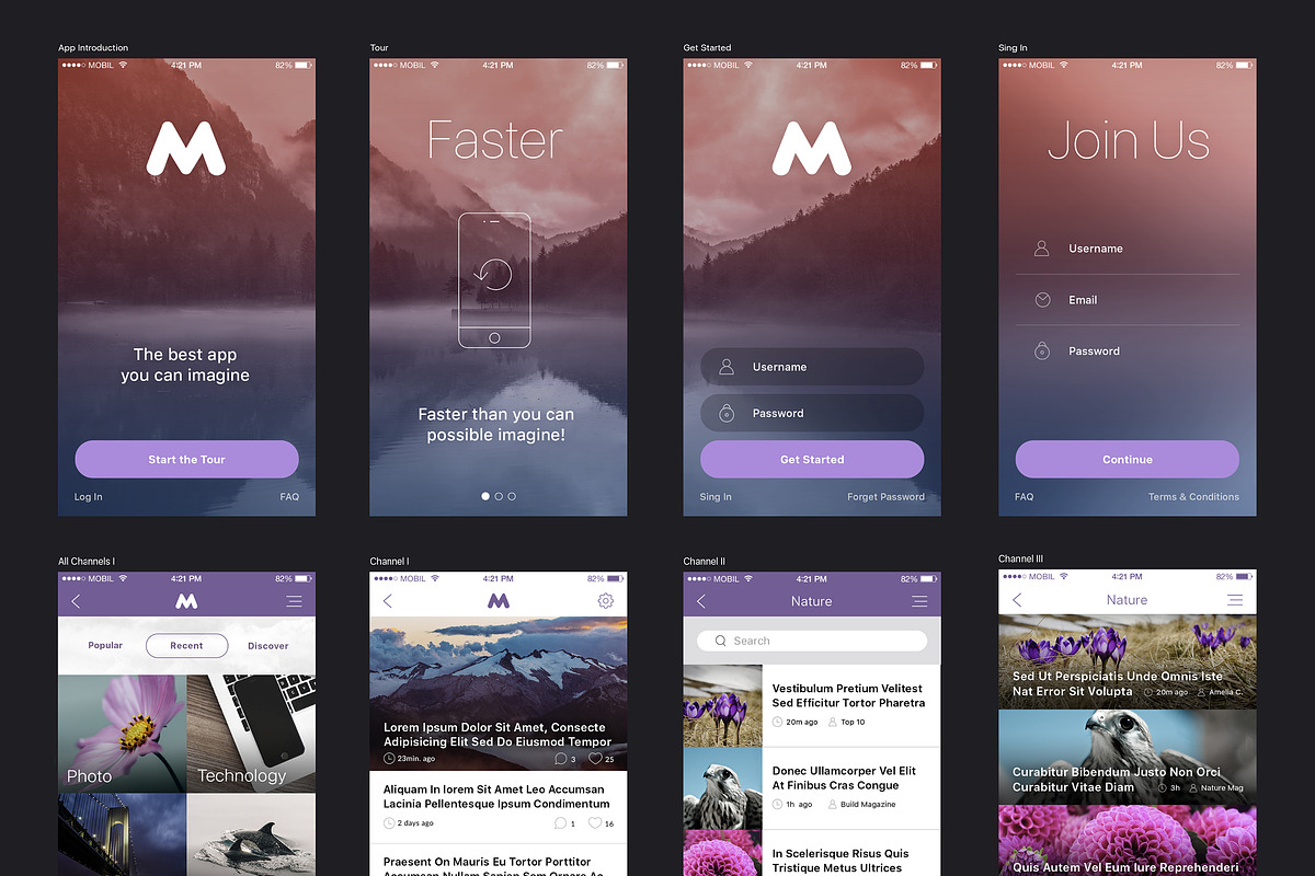 Megap - iOS Template, an UI Kit Template by Michael Eleder Templates (Photo 9 of 9)
