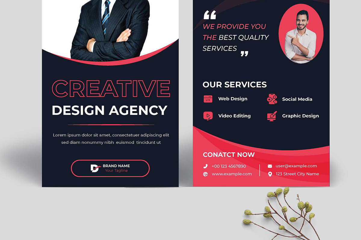 Creative DL Flyer Template, a Flyer Template by MightyDesign (Photo 4 of 7)