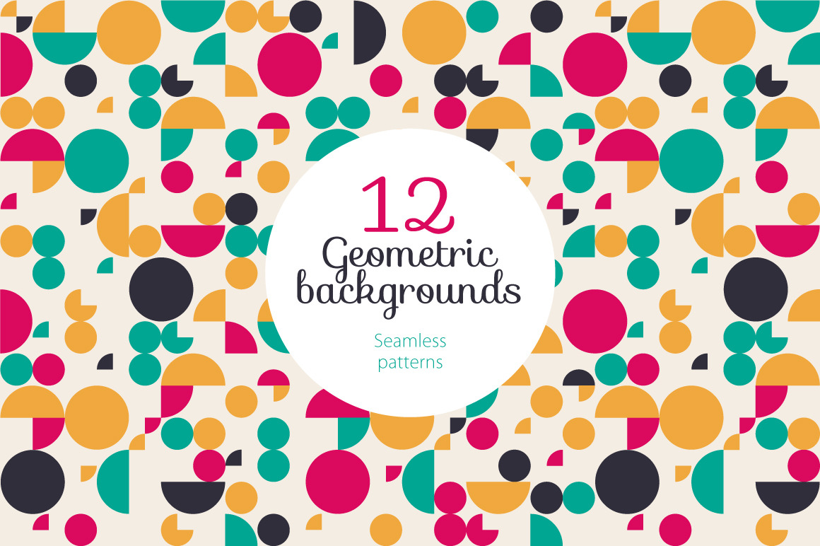 Color geometric patterns, a Pattern Graphic by Magnia