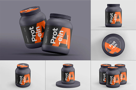 Protein Jar Mockup