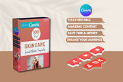 300 Skincare Canva Templates, a Social Media Template by Viral Content Design (Thumbnail 6 of 7)
