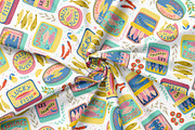 Mediterranean food Sardine patterns, a Pattern Graphic by Tani Kuzminka (Thumbnail 5 of 25)