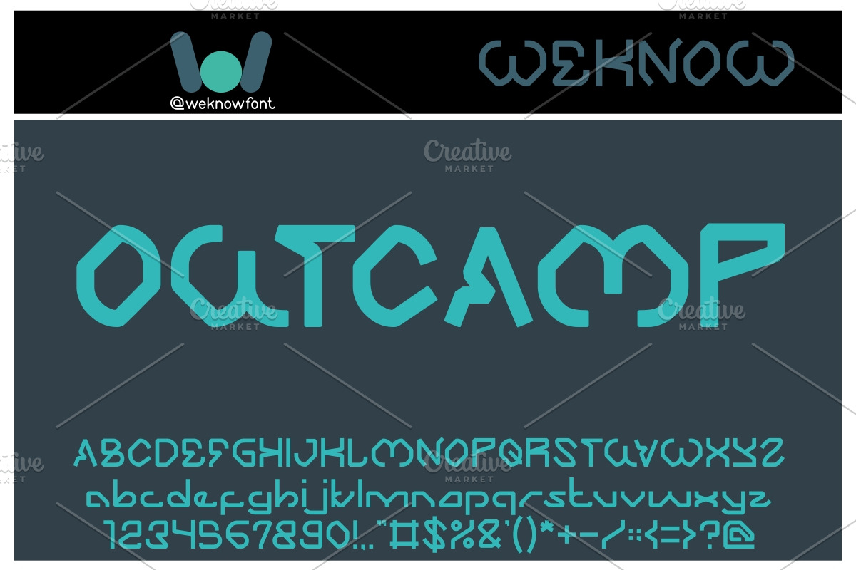 zooming track font, a Font by weknow (Photo 4 of 5)