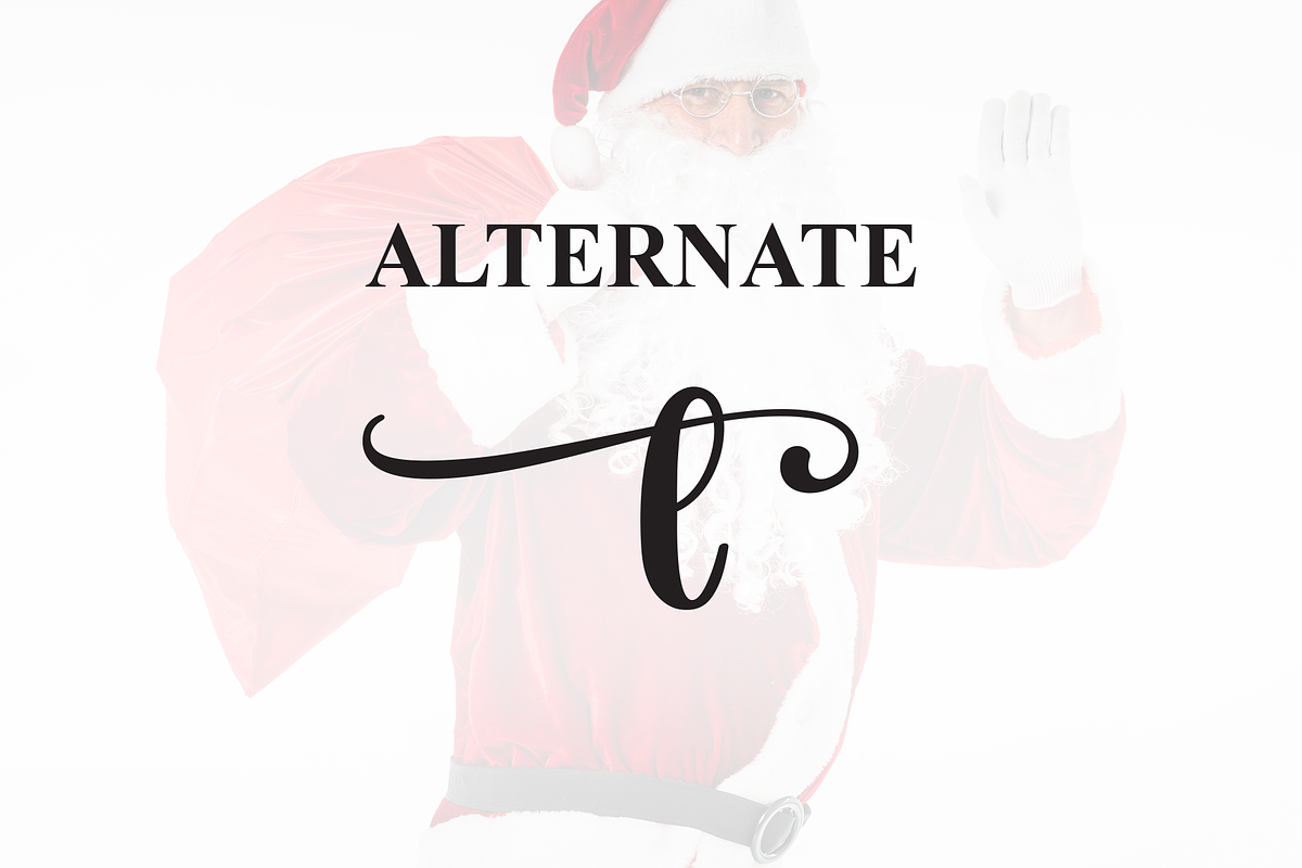 Santa | Script Font, a Handwritten Font by Scratchones (Photo 8 of 9)