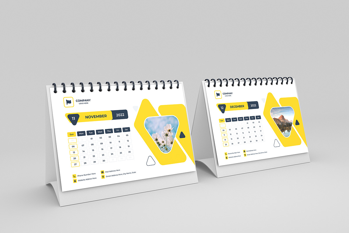 Desk Calendar 2022, a Stationery Template by mijli (Photo 8 of 10)