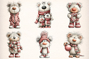 Whimsical Christmas Pink Teddies, a Transportation Illustration by Digital Artistic99 (Thumbnail 2 of 10)
