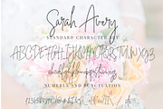 Sarah Avery -Modern Script, a Script Font by Renata Chizhikova (Thumbnail 9 of 13)