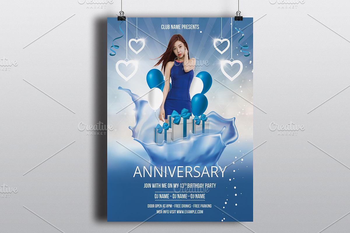 Birthday Party Flyer V771, a Flyer Template by Template Shop (Photo 1 of 2)