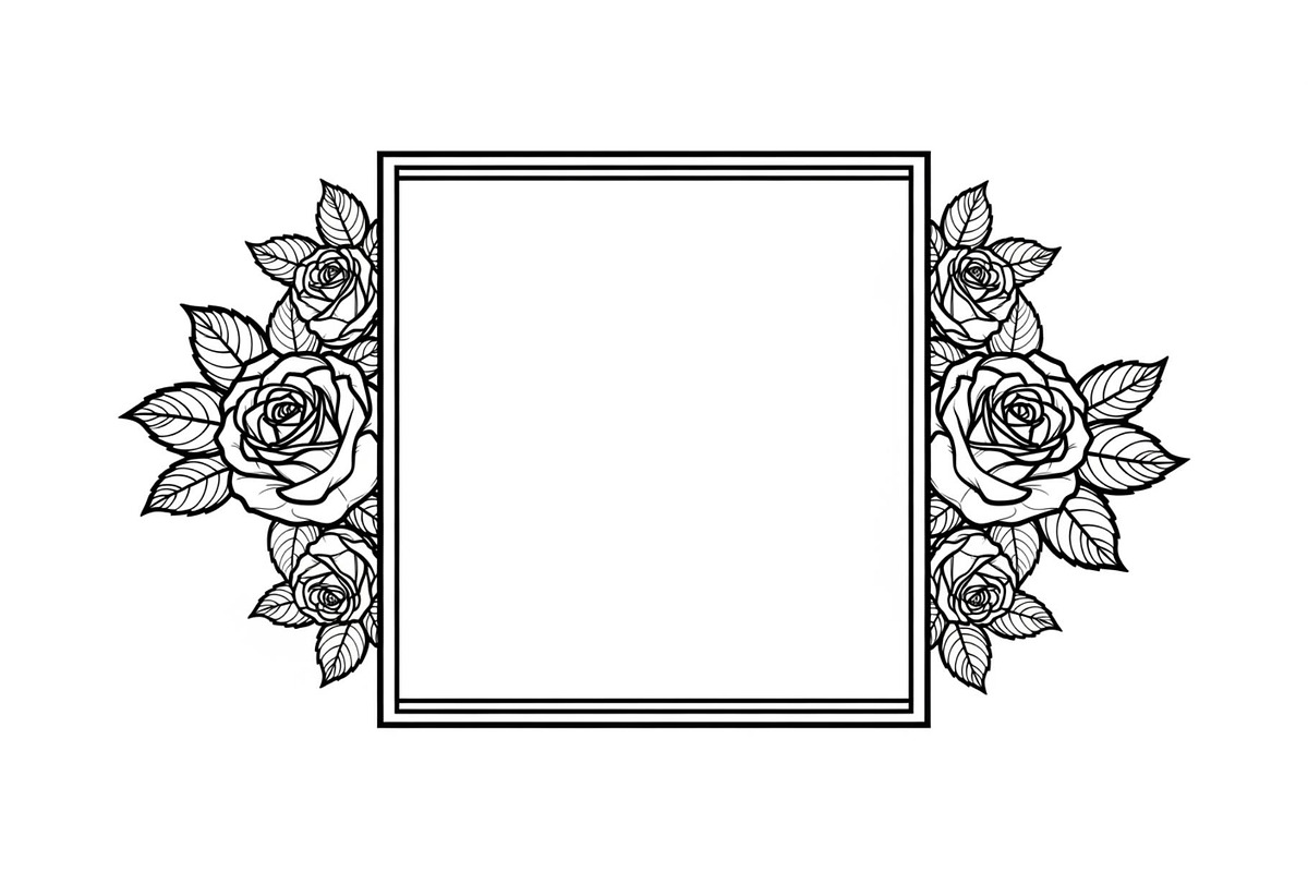 Floral Decorative Frame Vector Bundl, an Illustration by musafir_fashion (Photo 4 of 51)