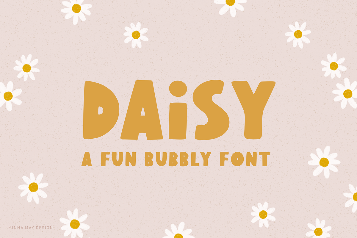 Daisy - Fun Bubbly Display Font preview 6