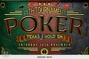 Poker Tournament Flyer Template