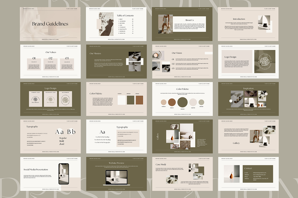 Neutral Brand Guidelines Templates