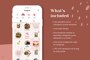 Canva Puzzle Template For Cooking