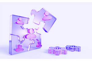 Smart collaboration 3d background, a Characters & Person 3D Model by Marozhkastudio