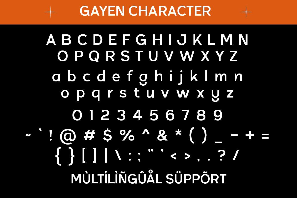 Geometric Sans - Gayen, a Sans Serif Font by RagamKata (Photo 9 of 10)