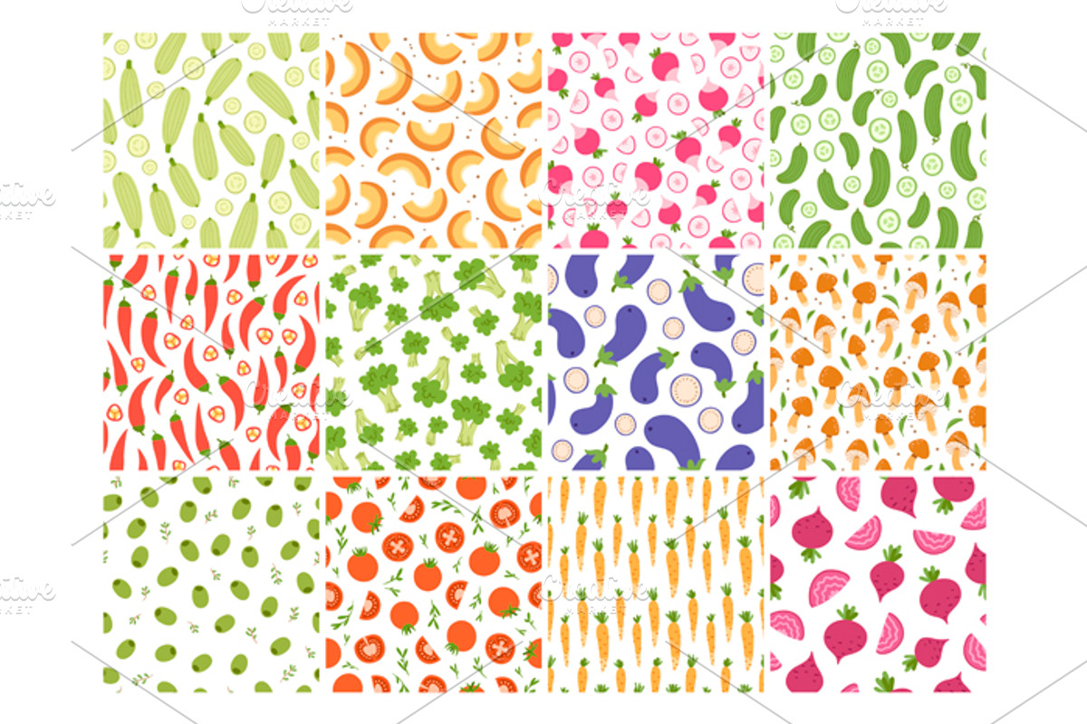 Amazing veggie set, a Pattern Graphic by Stolenpencil (Photo 5 of 5)