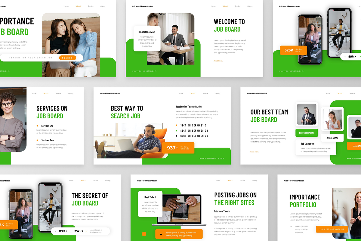 Importance Job - Job Board Keynote, a Presentation Template by GraphauseProject (Photo 2 of 6)