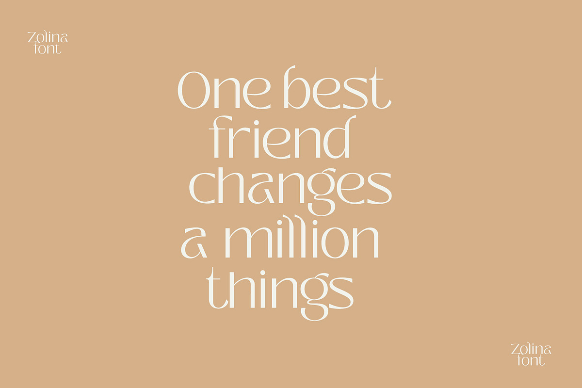 Zolina Modern Font, a Sans Serif Font by creativemedialab (Photo 11 of 14)