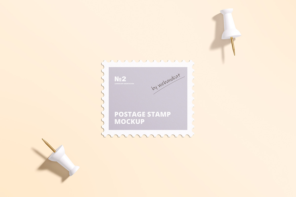 Postage Stamp Mockup 2, a Product Mockup by WebAndCat (Photo 4 of 20)