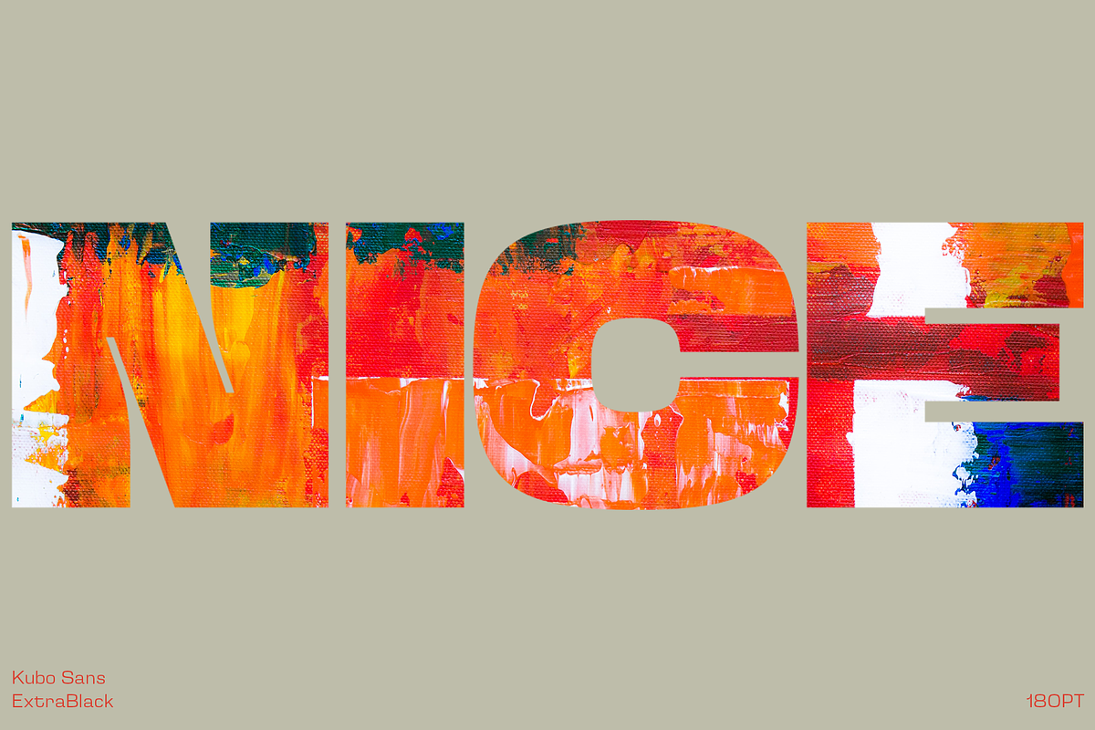Kubo Sans - Geometric Typeface, a Font by Jehoo Creative (Photo 3 of 10)