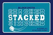 Blocksmith Stacked, a Serif Font by Dm Studio (Thumbnail 4 of 10)
