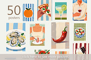 The Menu 50 Food & Drink posters, a Food Illustration by MixedArt (Thumbnail 13 of 15)