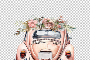 Wedding Car PNG Clipart Bundle