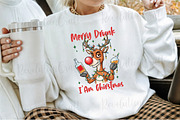 Funny Drunk Reindeer Sublimation, an Illustration by OK Design (Thumbnail 2 of 4)