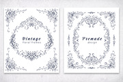 Vintage Vector Frames & Borders, a Decorative Illustration by Molly art (Thumbnail 4 of 9)