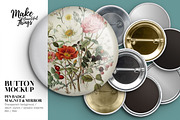 Isolated pin button mockup #1818, a Product Mockup by Make Beautiful Things (Thumbnail 1 of 8)