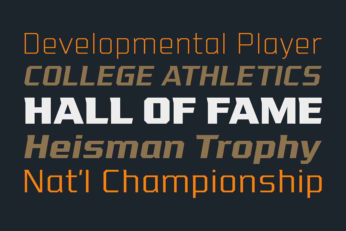 VTF League – Heavyweight Package, a Font by VarsityType® (Photo 4 of 6)