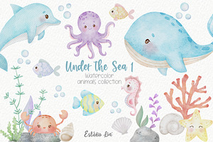 Under the sea 1 watercolor